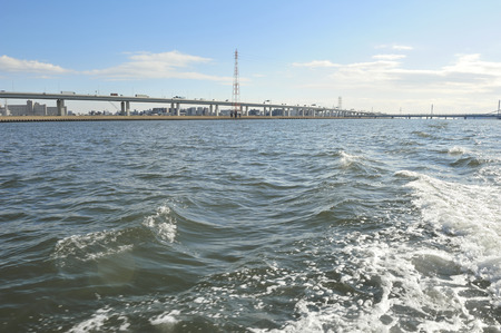 下荒川水上バスからの眺め の写真素材 画像素材 Image