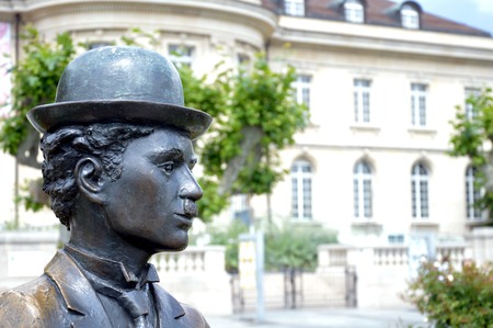 Monument of sir charles spencer chaplin jr in vevey switzerland