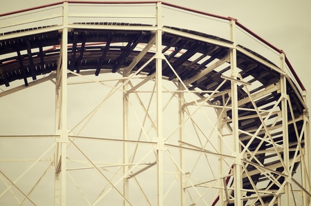 サイクロン ジェット コースター コニーアイランド アストロランド アミューズメント パーク ニューヨーク 米国 の写真素材 画像素材 Image