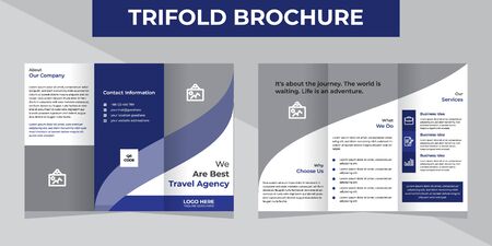 Travel Agency Business Trifold Brochure Template Royalty Free Cliparts Vectors And Stock Illustration Image 148525451