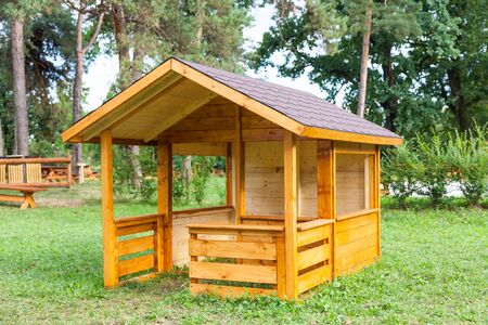 parque para niños de madera