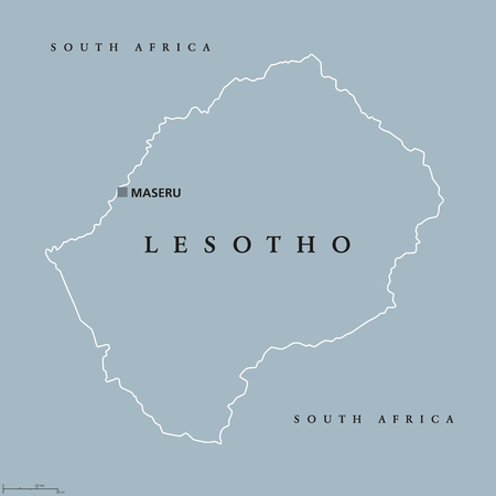 首都マセル レソトの政治地図 イギリスと南アフリカ共和国の内陸国 以前バストランドとして知られています 英語表示で灰色の図 ベクトル のイラスト素材 ベクタ Image 首都マセル レソトの政治地図 イギリスと南アフリカ共和国の内陸国 以前バストランドとして知られています 英語表示で灰色の図 ベクトル のイラスト素材 ベクタ Image