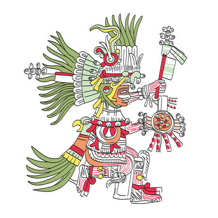 値下げ メキシコ アステカ神話の守護神の絵 レプリカ｜絵画 - 絵画