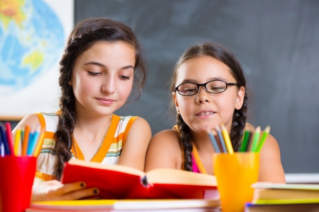 Portrait of two beautiful schoolgirl studying in classroom Portrait Of Two Beautiful Schoolgirl Studying In Classroom Stock Photo, Picture And Royalty Free Image. Image 22403184. - 웹