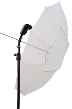 Fotográfico Iluminación Estroboscópica Paraguas Y El Flash Imágenes Y Fotografía De Archivo Libres De Derecho. Image 35590644.