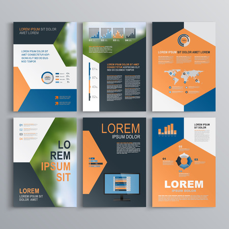 black brochure template