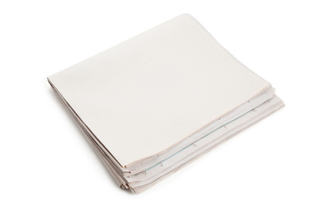 Blank Newspaper With White Background Stock Photo Picture And Blank Newspaper With White Background Stock Photo Picture And