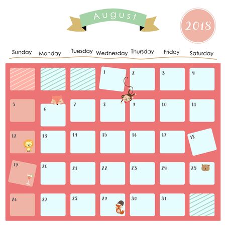 november 2018 calendars cute
