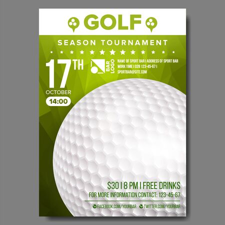 golf poster vector golf ball vertical design for sport bar what is a flyer in golf
