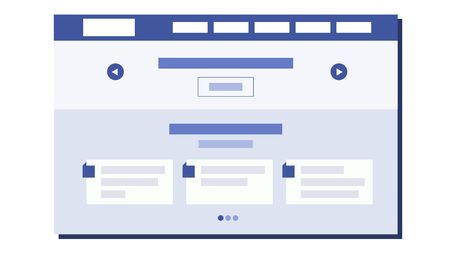 Website Flat Design Ui Window Sample Web Page Design Illustration Stock Photo Picture And Royalty Free Image Image 128678972