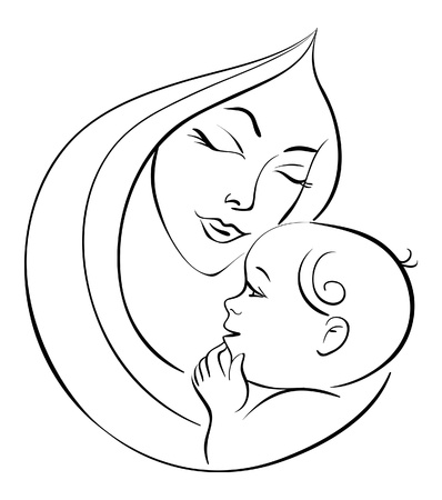 Mere Et Bebe Clip Art Libres De Droits Vecteurs Et Illustration Image