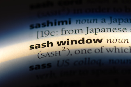 Sash Window Word In A Dictionary Sash Window Concept Stock Photo