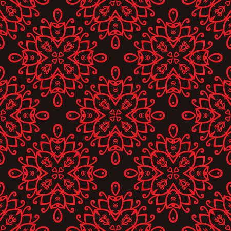 抽象的な花柄シームレス パターン 複雑なマンダラの装飾レトロからスタイルのすべての種類 が含まれています 素晴らしい壁紙 背景 包装紙 表面テクスチャです のイラスト素材 ベクタ Image