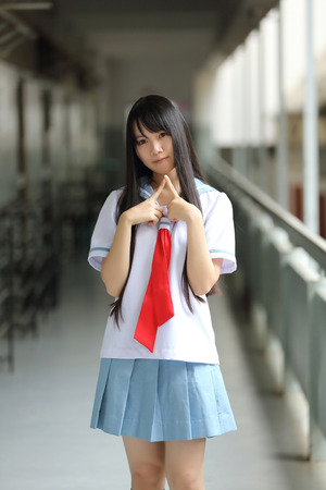 Asian school girl