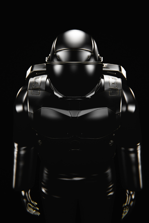 黒い死 宇宙飛行士の頭蓋骨 の写真素材 画像素材 Image