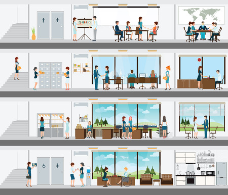 bürogebäude schreibtisch in der inter des gebäudes inter bürogebäude büro unter personen zimmer schreibtisch büroräume konferenzraum konferenzraum vektorillustration die menschen in der des raum bürogebäude schreibtisch in der inter des gebäudes inter bürogebäude büro unter personen zimmer schreibtisch büroräume konferenzraum konferenzraum vektorillustration die menschen in der des raum