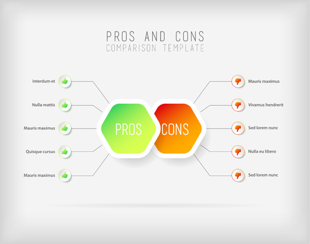 553 pros and cons stock vector illustration and royalty free pros