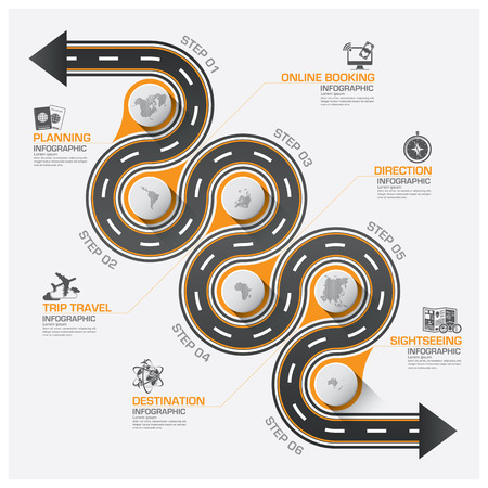 blank road map template