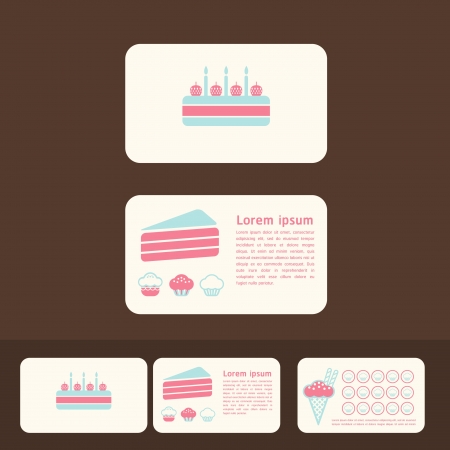 collection of cakes business cards discount and promotional cards stock vector 15661893 - Discount Business Cards collection of cakes business cards discount and promotional cards stock vector 15661893 - Discount Business Cards