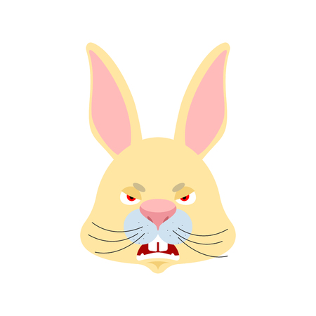 ウサギのウインクウサギの幸せな絵文字 動物ベクトルイラストのイラスト素材 ベクタ Image
