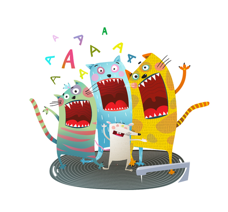 漫画の動物は面白い漫画を歌って叫んで ベクトルイラスト の写真素材 画像素材 Image 漫画の動物は面白い漫画を歌って叫んで ベクトルイラスト の写真素材 画像素材 Image