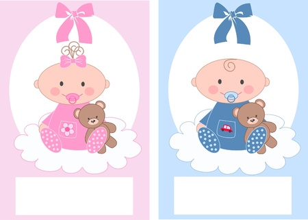 boy or girl baby announcement