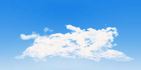 céu azul claro com linda nuvem cumulus fofa. panorama hdri sem