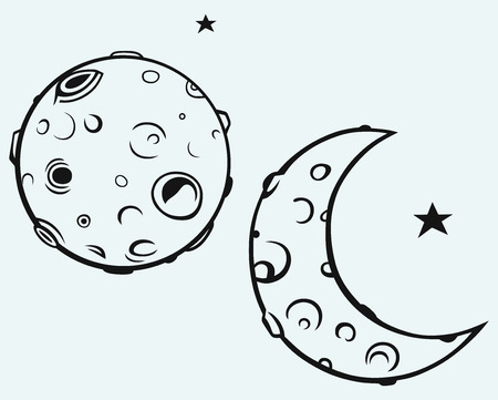 Moon And Lunar Craters Moon And Lunar Craters