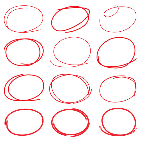 赤丸蛍光ペン マーカー のイラスト素材 ベクタ Image 赤丸蛍光ペン マーカー のイラスト素材 ベクタ Image