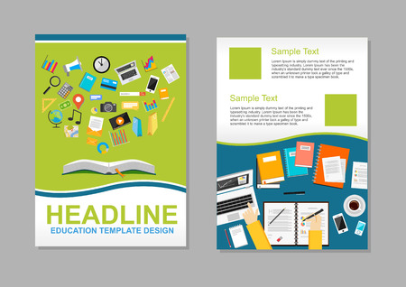 Infographic Ideas infographic template education : Set Of Flyer Design Template. Education Infographic Elements ...
