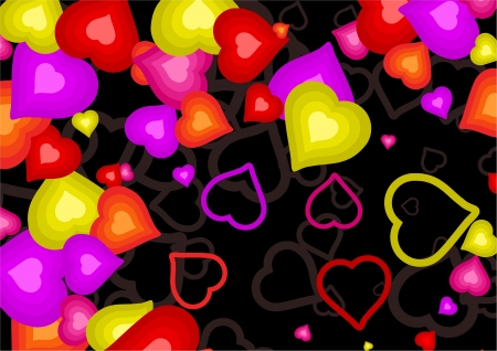 カラフルでかわいい壁紙背景パターン成っている赤 ピンク 黄色とオレンジ色の愛のハートの形に黒い背景ランダムに設定します の写真素材 画像素材 Image 1356 カラフルでかわいい壁紙背景パターン成っている赤 ピンク 黄色とオレンジ色の愛のハートの形に黒い背景ランダムに設定します の写真素材 画像素材 Image 1356