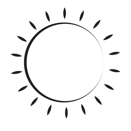 Vector Schwarz Weiss Sonne Lizenzfrei Nutzbare Vektorgrafiken Clip Arts Illustrationen Image