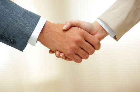 Photo of handshake of business partners after striking deal - 10251487