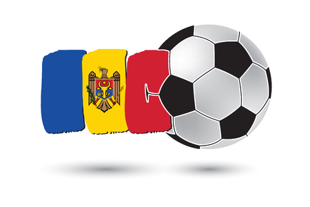 サッカー ボールとミネソタ州旗色手で描画線 の写真素材 画像素材 Image