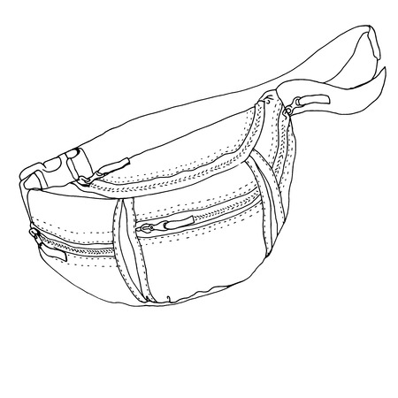 ウエスト ポーチは 白い背景で隔離 ベルト バッグ ベクトルは 白い背景で隔離 お金袋のイラスト ウエスト ポーチのベクトル トラベル バッグ ヒップ バッグ のイラスト素材 ベクタ Image