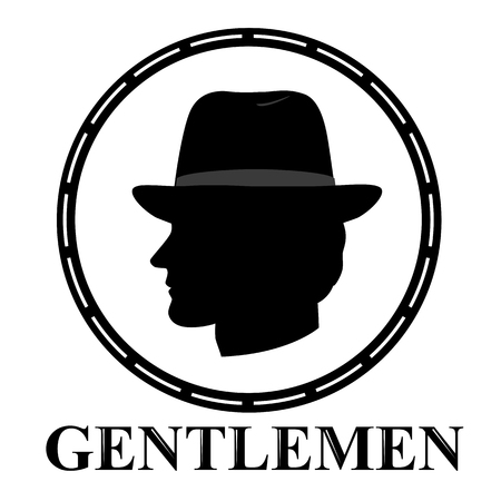 Gentleman icon icon isolated on white background