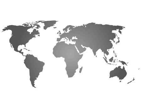 black and white map of earth