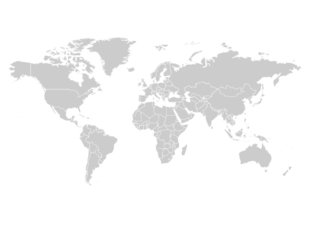 world map white background