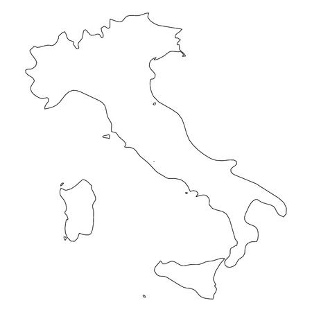Italy Map Outline Stock Illustrations Cliparts And Royalty Free Italy Map Outline Vectors