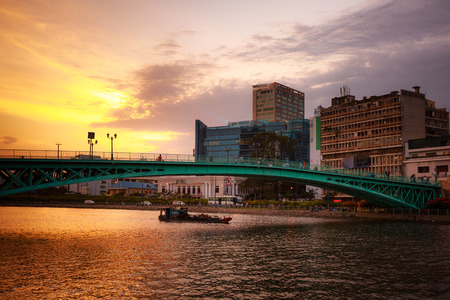 The landscape of Saigon: Sunset on the Saigon River