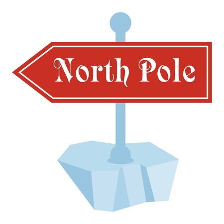 north pole travel sign flat vector cartoon christmas card illustration objects isolated on a - How To Sign A Christmas Card north pole travel sign flat vector cartoon christmas card illustration objects isolated on a - How To Sign A Christmas Card