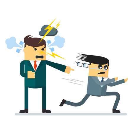 喧嘩 上司は従業員のベクトルのイラストに怒っています のイラスト素材 ベクタ Image 喧嘩 上司は従業員のベクトルのイラストに怒っています のイラスト素材 ベクタ Image