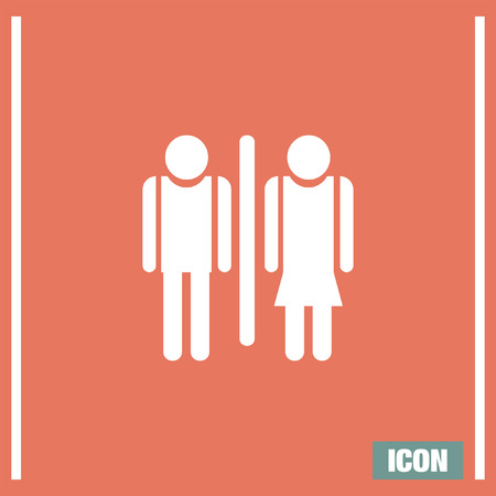man and woman toilet vector icon restroom sign water closet