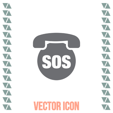 sos phone vector icon emergency contact sign ems cell service emergency contact sign