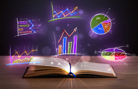 熱烈なグラフのイラストやシンボルを木製デッキの予約します の写真素材 画像素材 Image