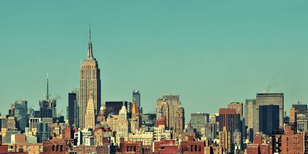 New york city skyscrapers urban view Stock Photo