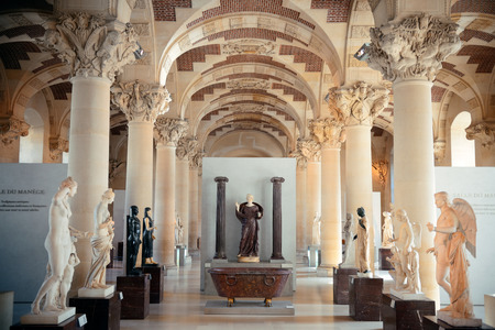 PARIS, FRANCE - MAY 13: Louvre Museum Interior On May 13, 2015 ... PARIS, FRANCE - MAY 13: Louvre Museum Interior On May 13, 2015 ...