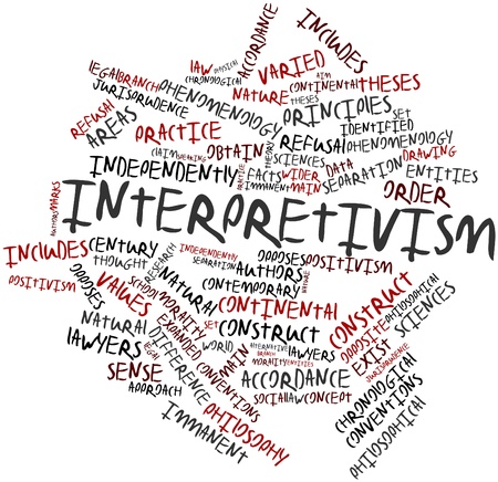 abstract word cloud for interpretivism with related tags and stock photo picture and royalty free image image 16983210