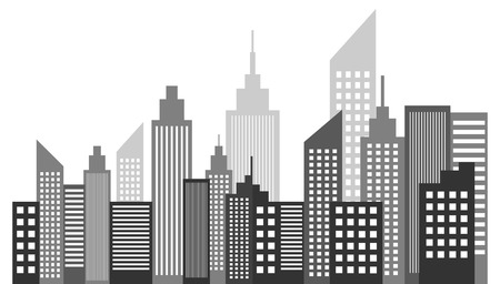 近代的な大都会都市高層ビルのスカイライン ベクトル イラスト のイラスト素材 ベクタ Image