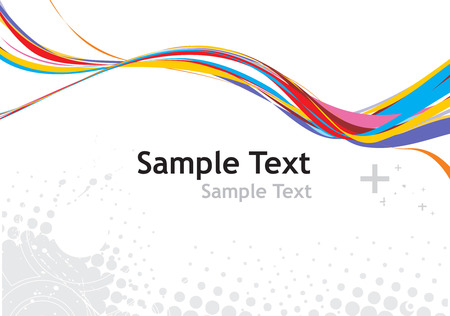 rainbow wave line with sample text background royalty free cliparts sample text